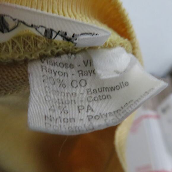 Azzedine Alaïa Women Sz L Light Yellow Tan Vintage Mock Neck Sleeveless Bodysuit - Picture 7 of 7